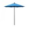 California Umbrella 7.5' Black Aluminum Market Patio Umbrella, Sunbrella Canvas Cyan 194061334607 - alternate 1